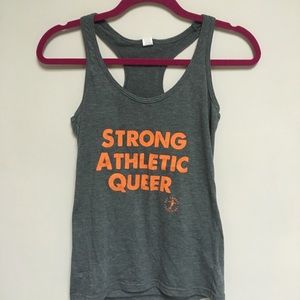 Strong Athletic Queer racerback tank